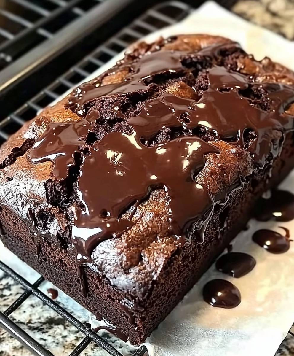 Hot Fudge Brownie Bread