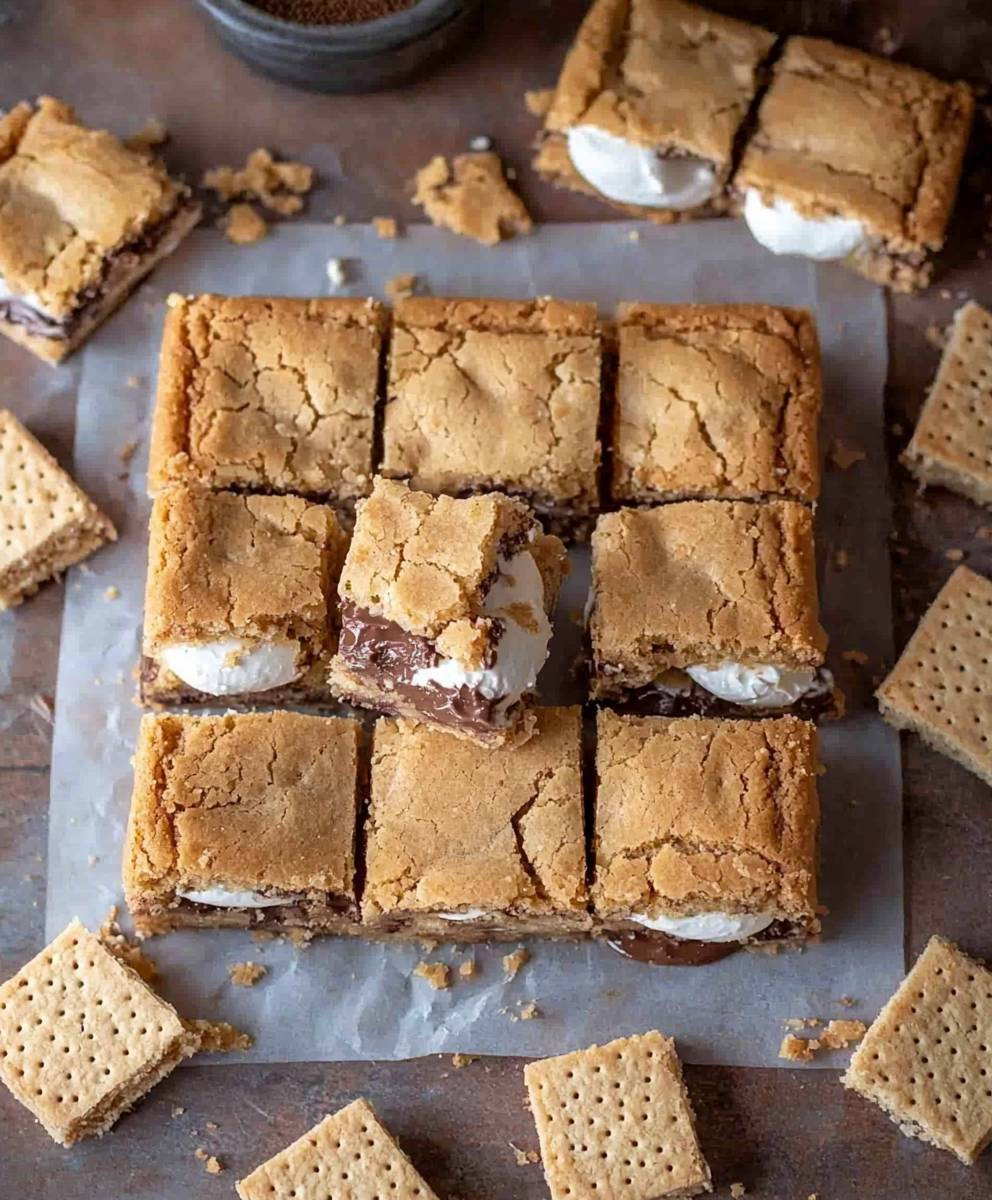S'mores Cookie Bars