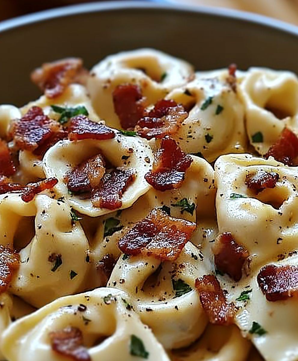 Bacon Cream Cheese Tortellini