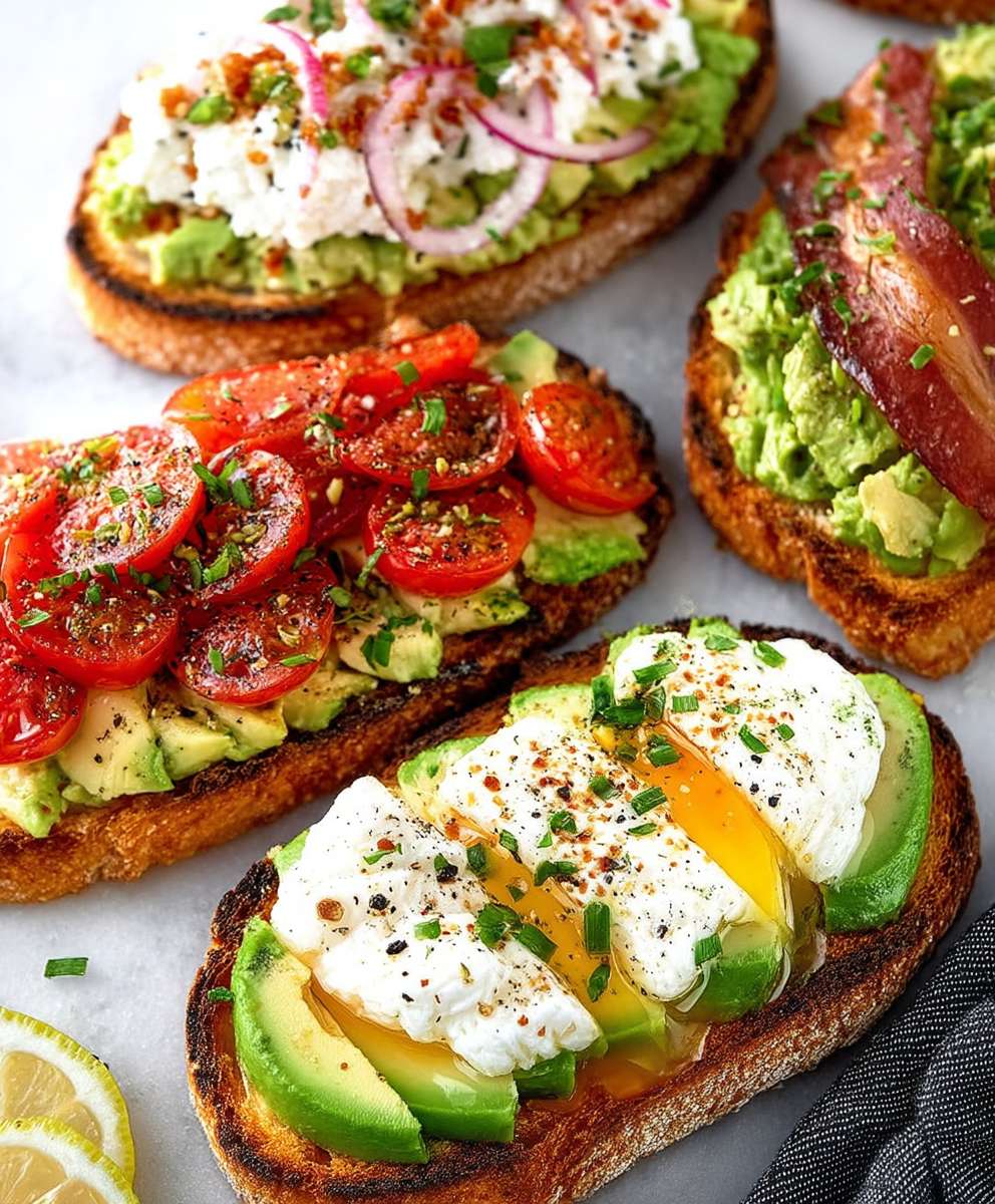 Avocado toast variations