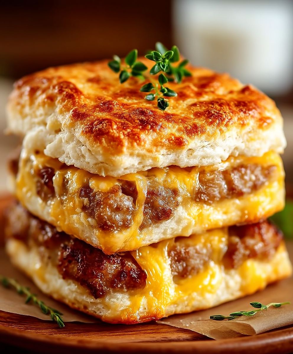 Sausage cheese biscuits