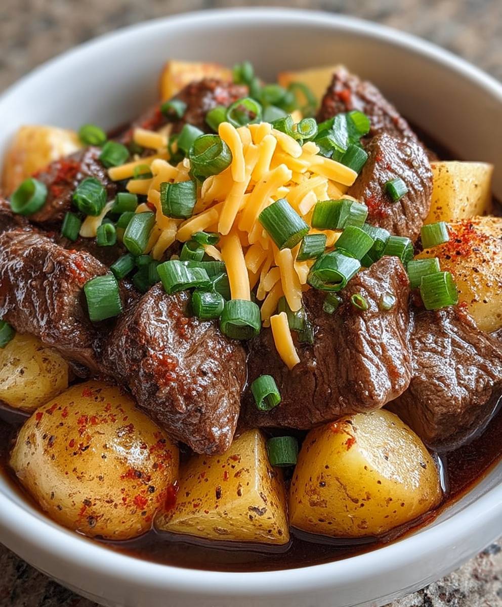 Loaded Steak Potato Bake