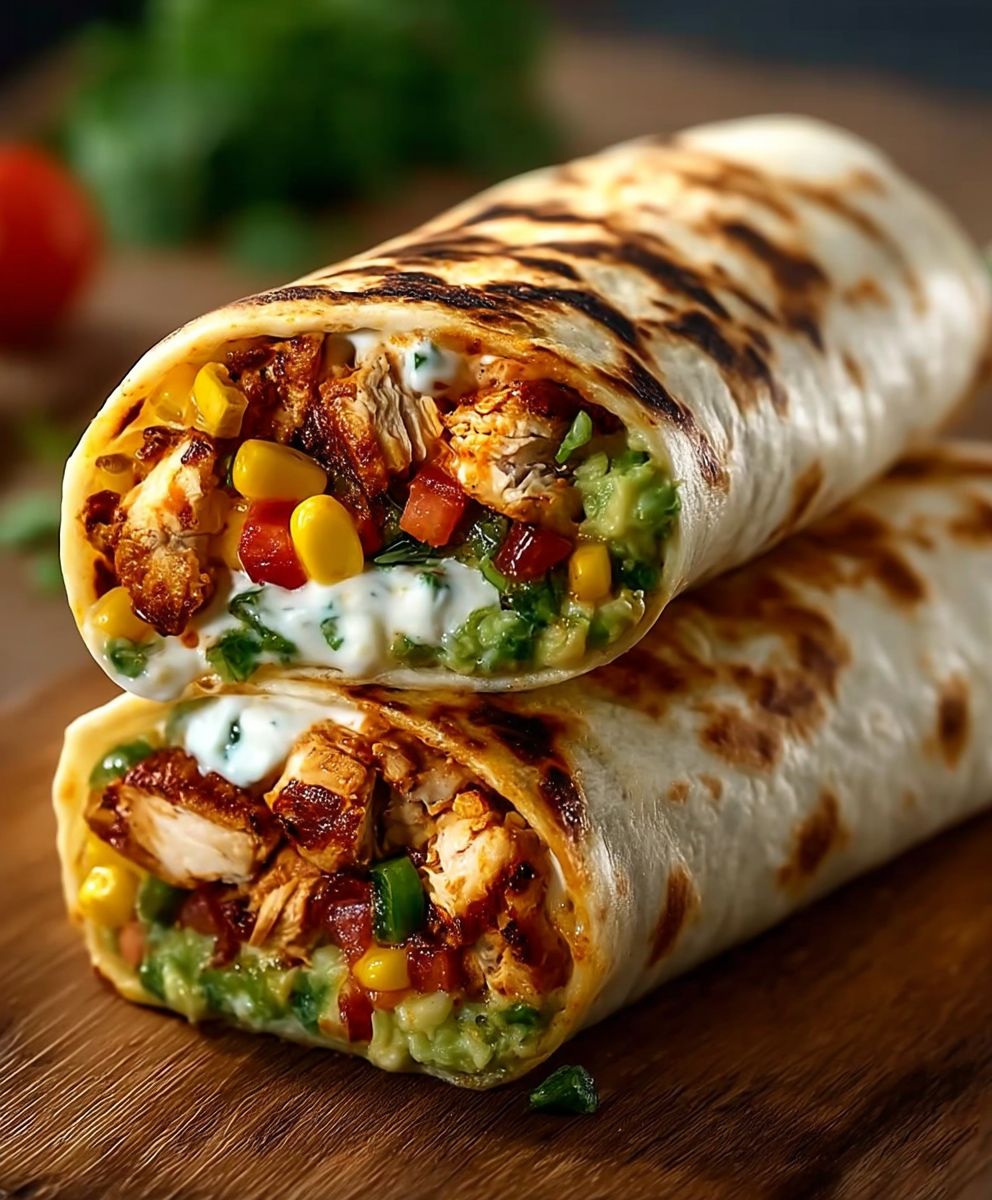 Chipotle Ranch Grilled Chicken Burrito