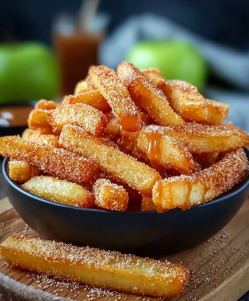 Air fryer apple fries