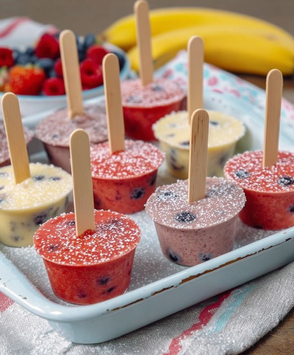 Frozen Yogurt Pops