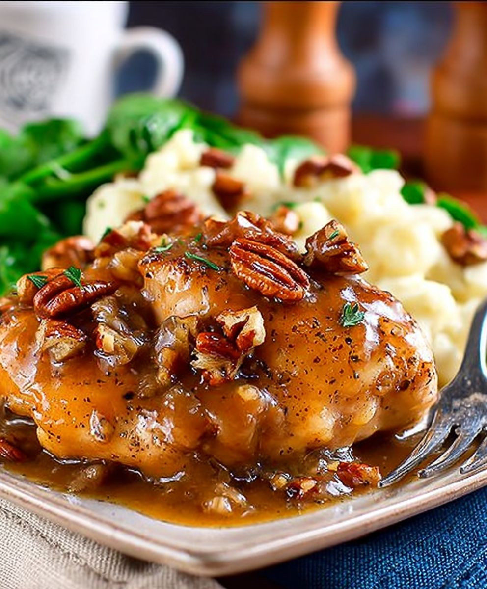 Maple Bourbon Pecan Chicken