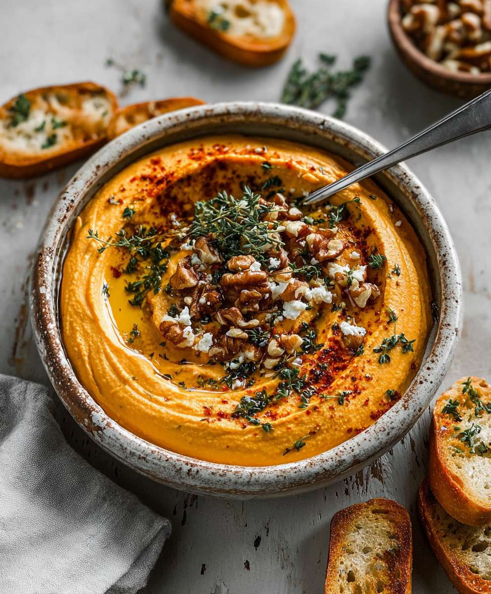Pumpkin Whipped Feta Dip