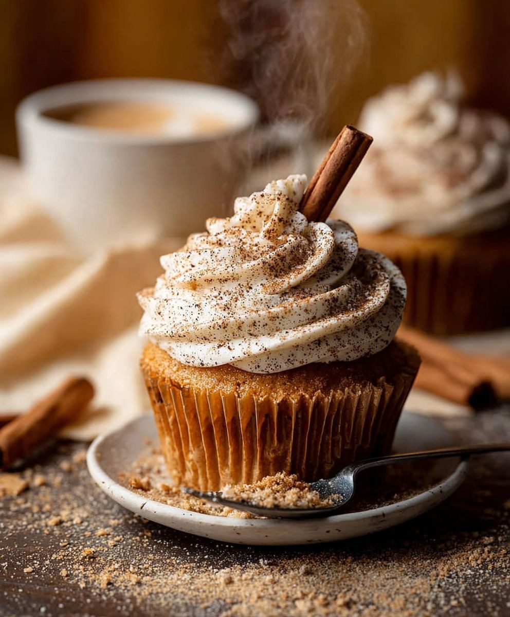 Vanilla Chai Pumpkin Cupcakes