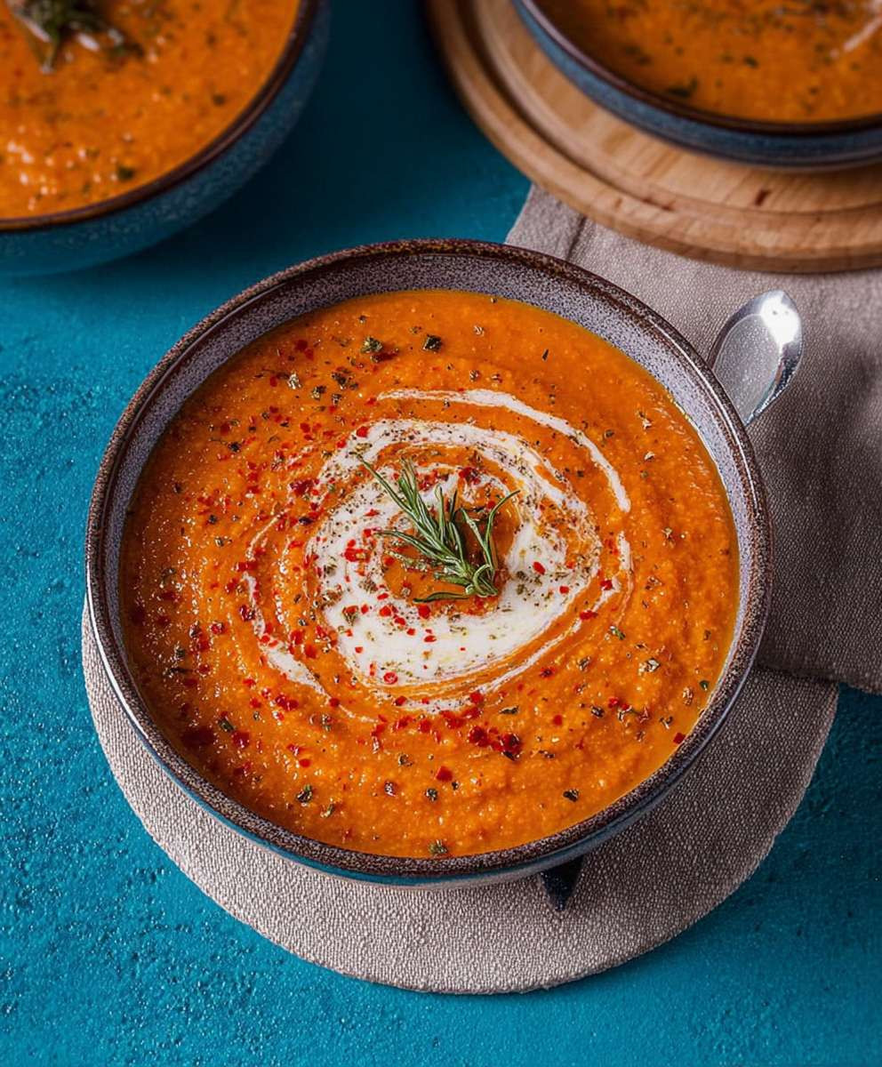 Roasted vegetable soup
