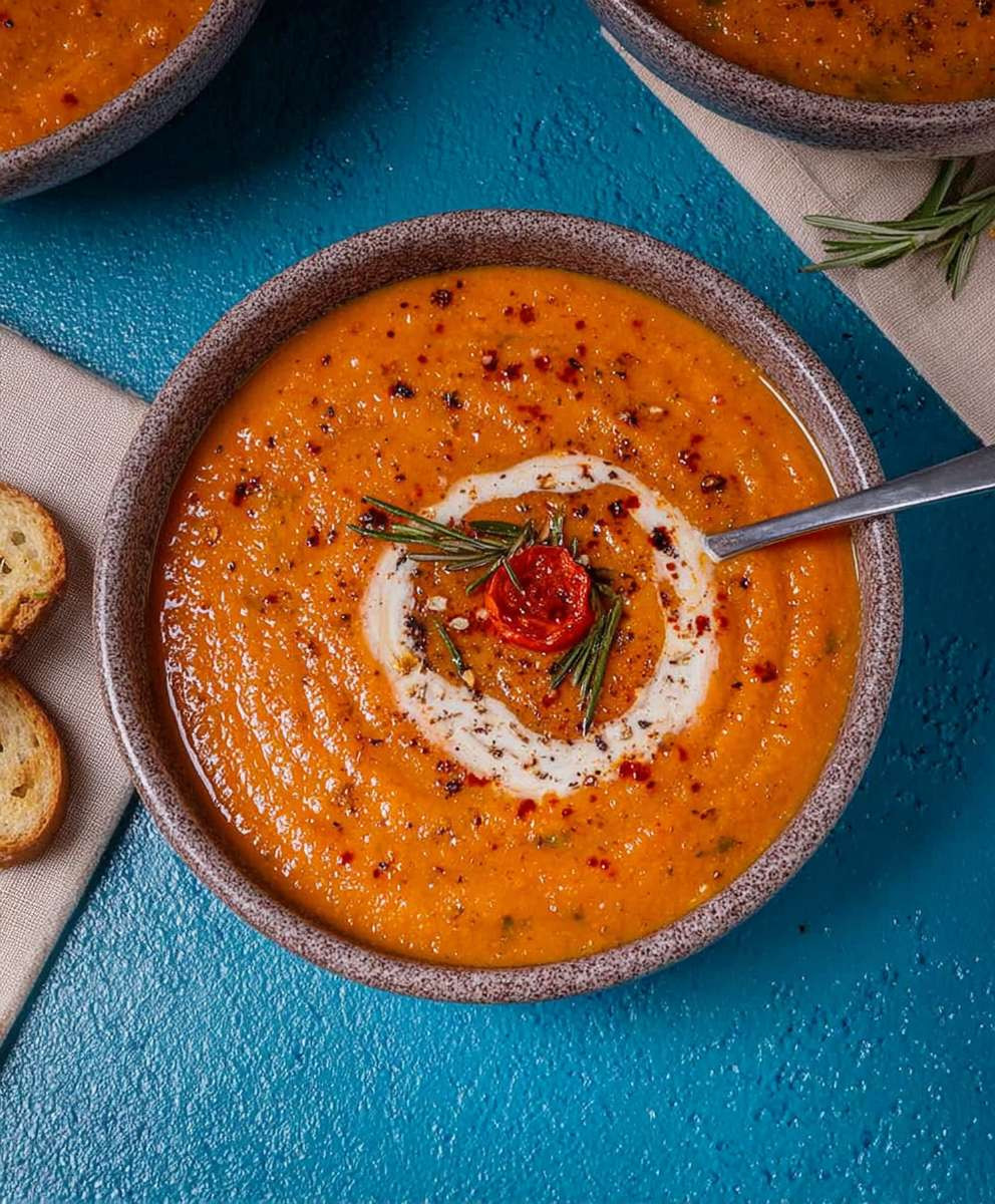 Roasted vegetable soup