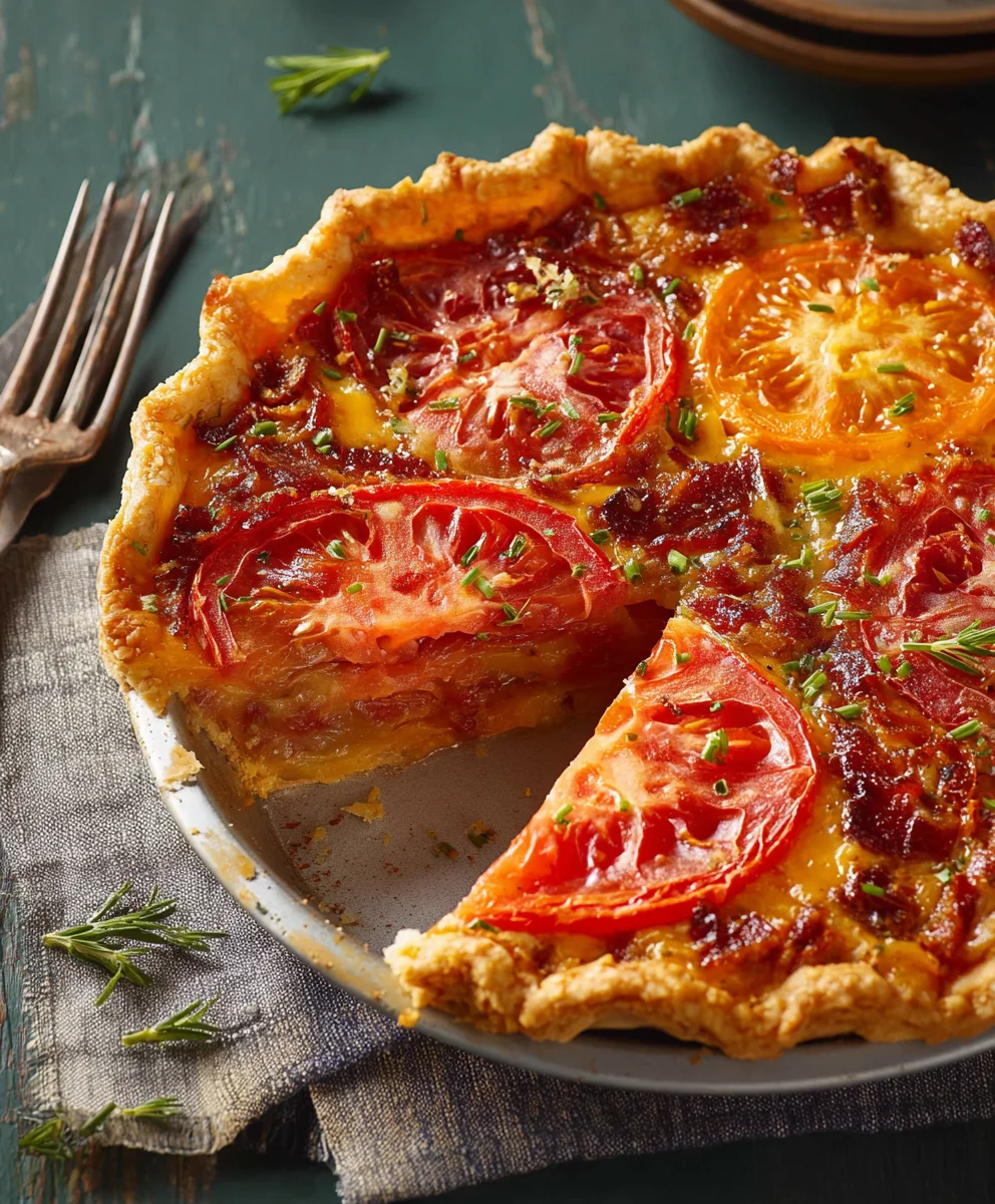 Easy Tomato Pie I: Best Ever Delicious Summer Delight
