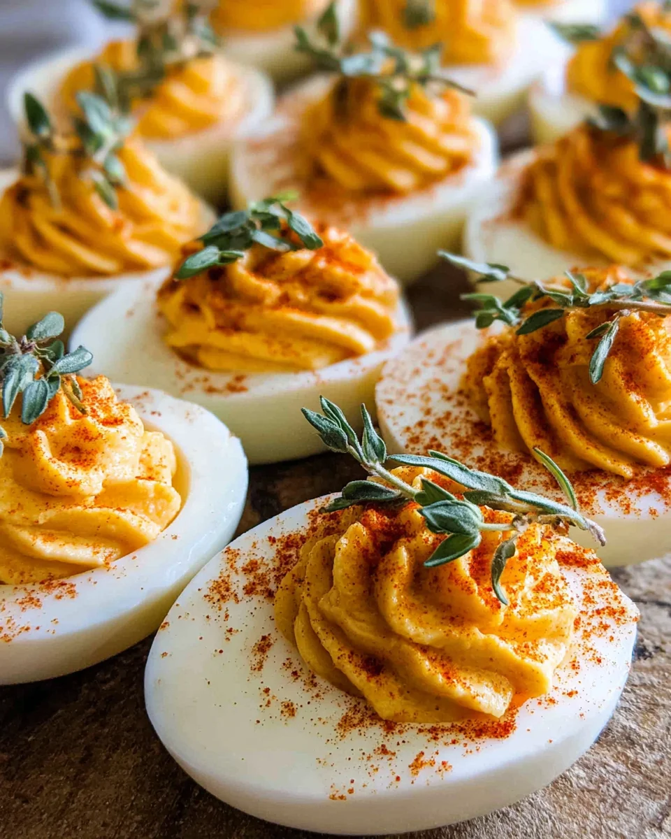 Thanksgiving Deviled Eggs: Festive Holiday Appetizer!