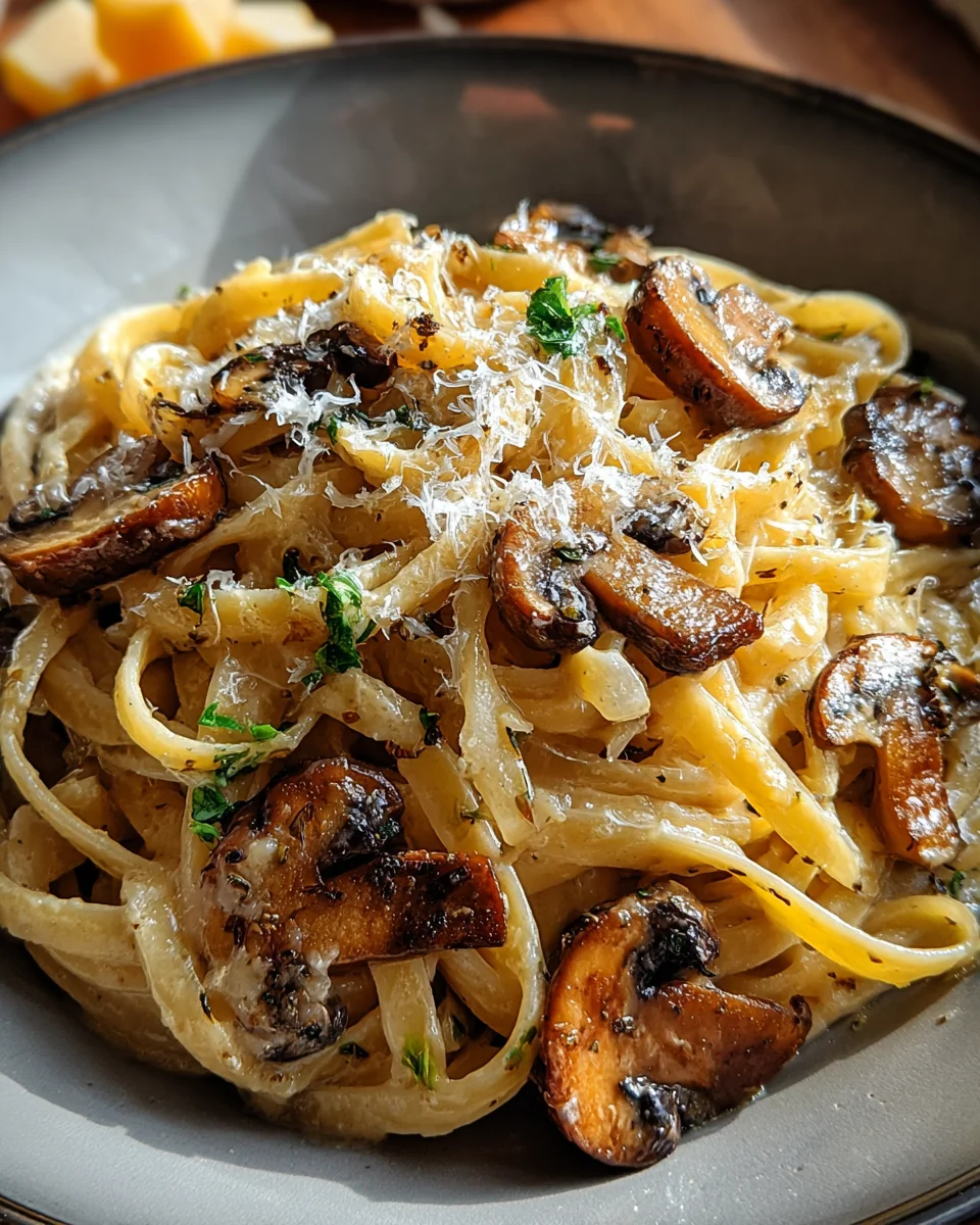 Delicious Caramelized Leek & Mushroom Gruyere Pasta
