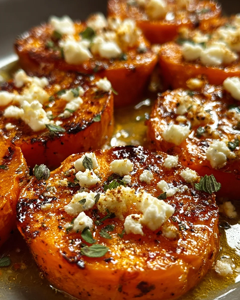 Honey Feta Roasted Sweet Potato Rounds: Quick & Tasty!
