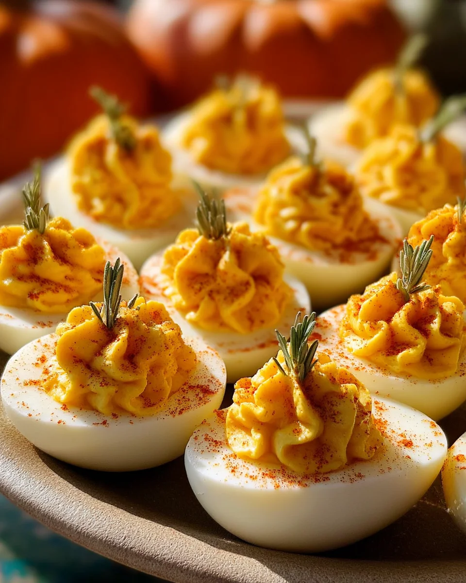 Pumpkin Patch Deviled Eggs: A Festive Fall Treat!
