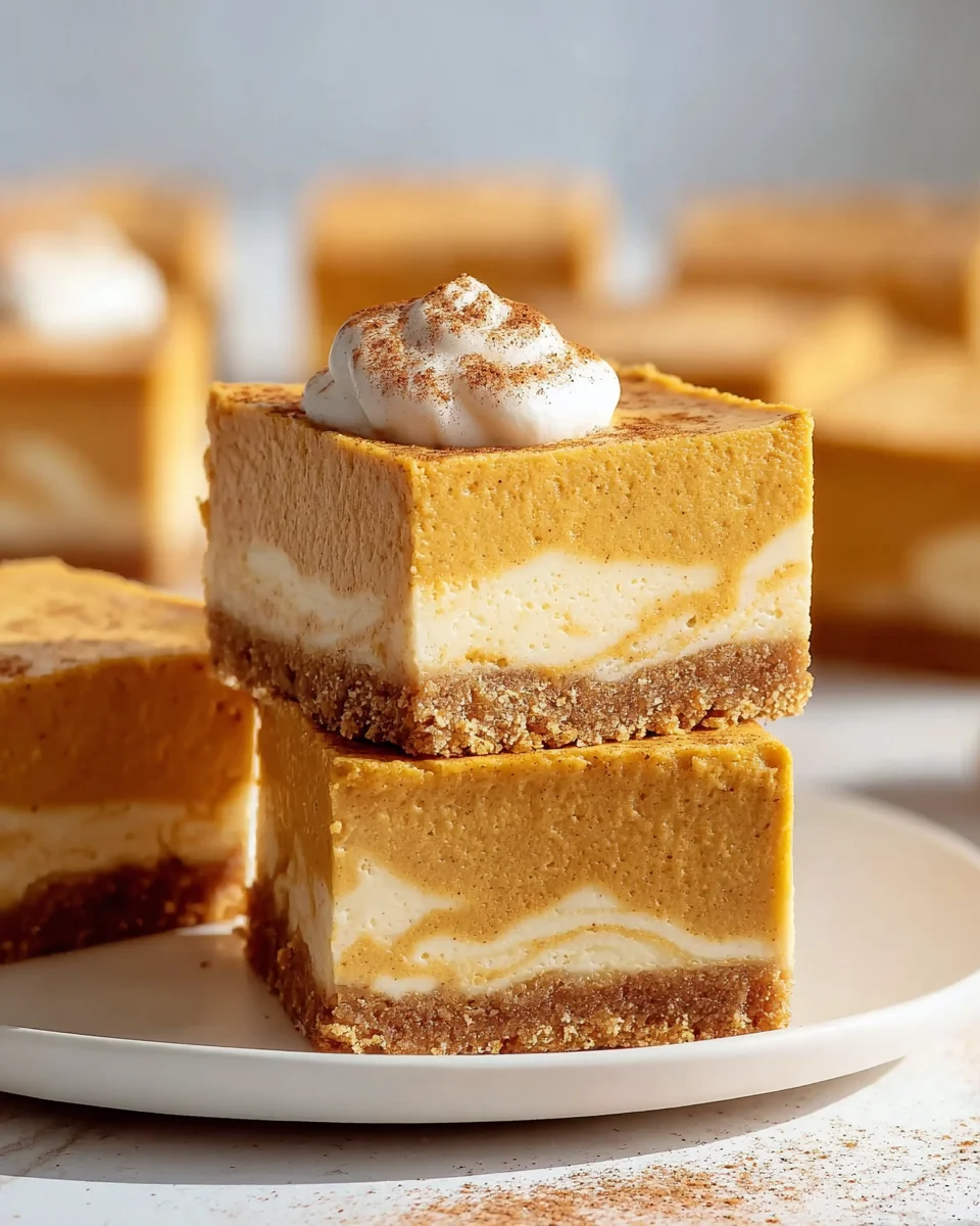 Irresistible Rich Pumpkin Cheesecake Bars: Perfect Fall Treat!