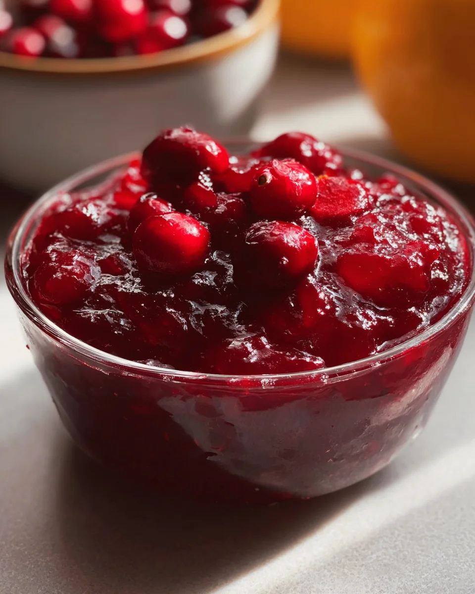 Homemade Classic Christmas Cranberry Sauce for the Holidays