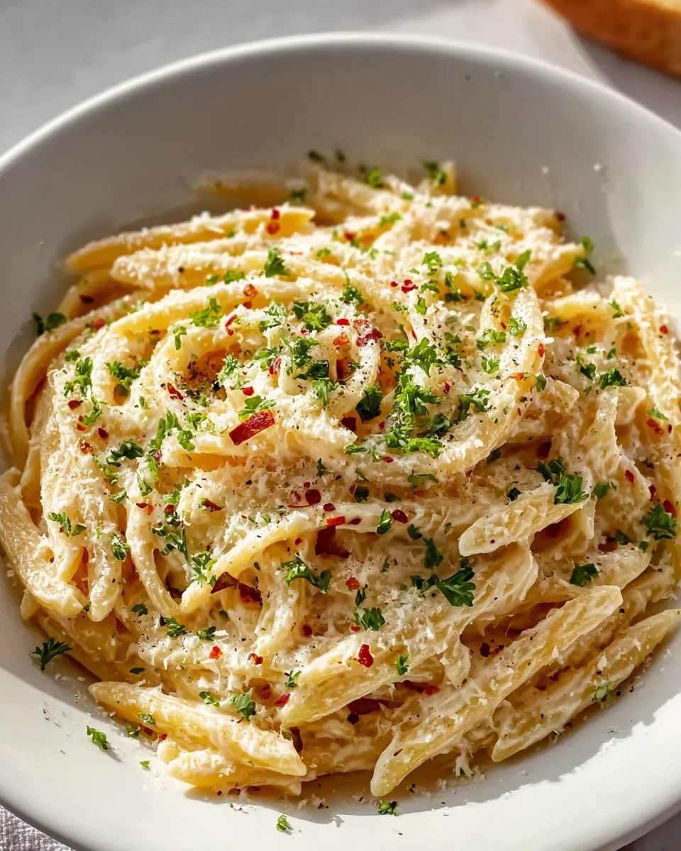 Creamy Garlic Pasta Perfection: Easy One Pot Dinner Recipe