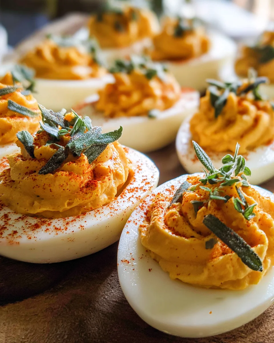 Thanksgiving Deviled Eggs: Festive Holiday Appetizer!