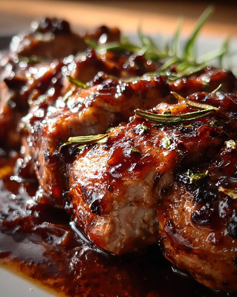 Savory Slow Cooker Apple Butter Glazed Beef Tenderloin