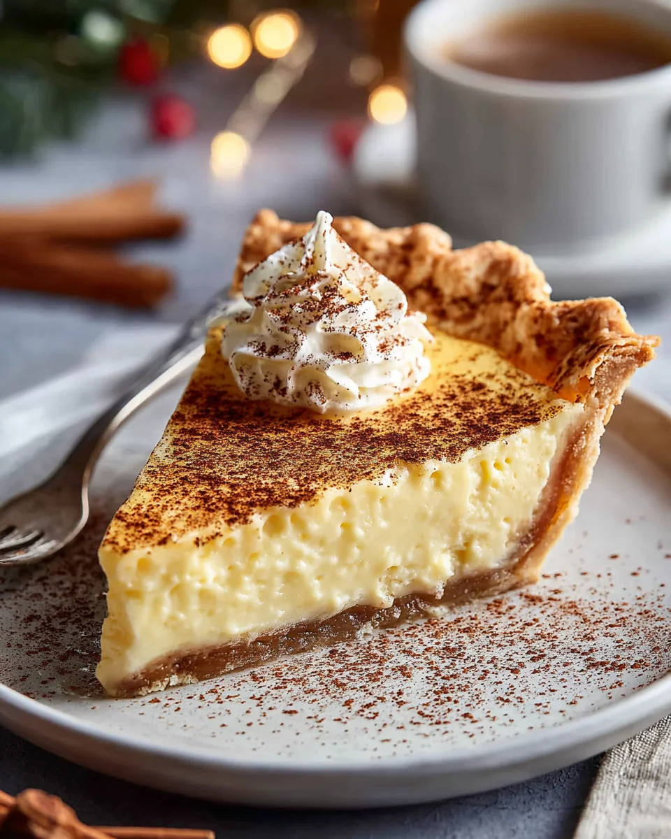 Magical Christmas Eve Custard Pie: Creamy Holiday Dessert