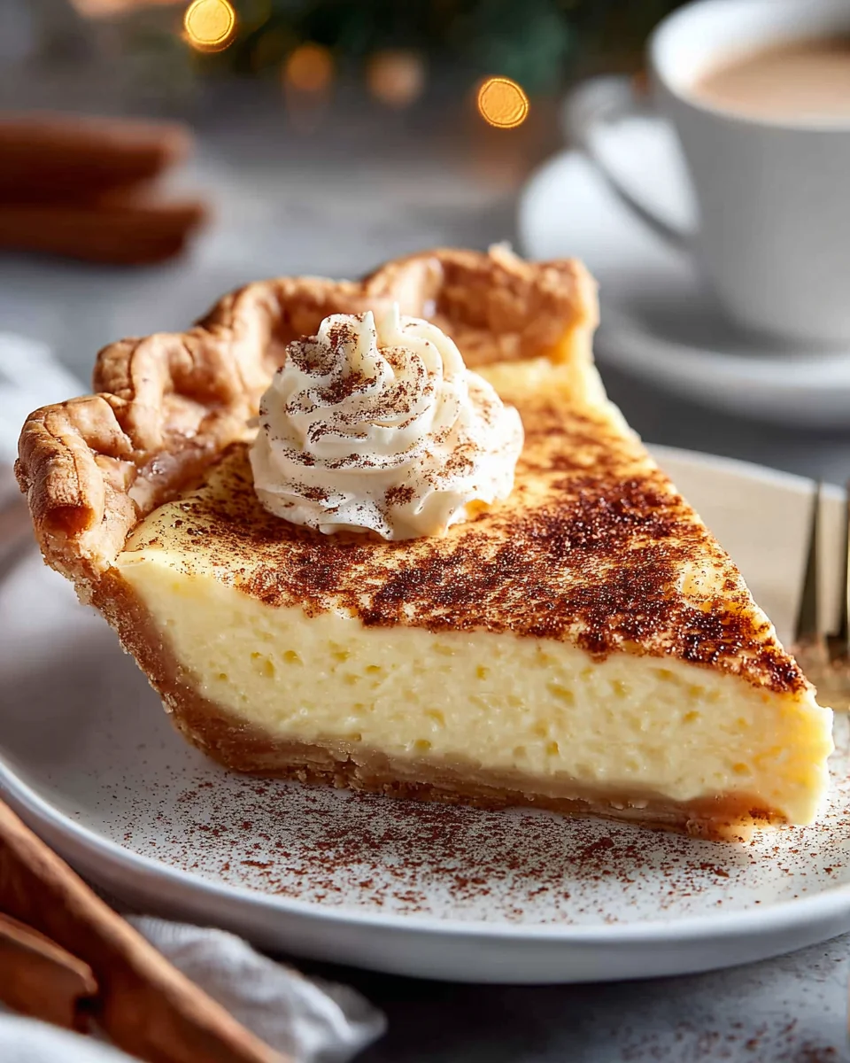 Magical Christmas Eve Custard Pie: Creamy Holiday Dessert