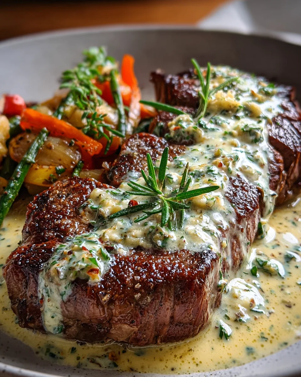 Garlic Butter Steak with Indulgent Parmesan Cream Sauce