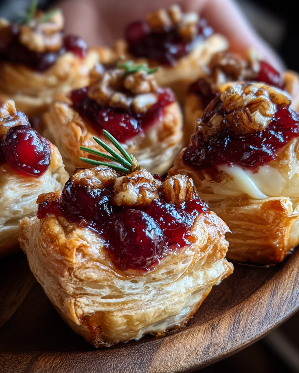 Baked Cranberry Brie Bites: Easy Holiday Appetizer Recipe