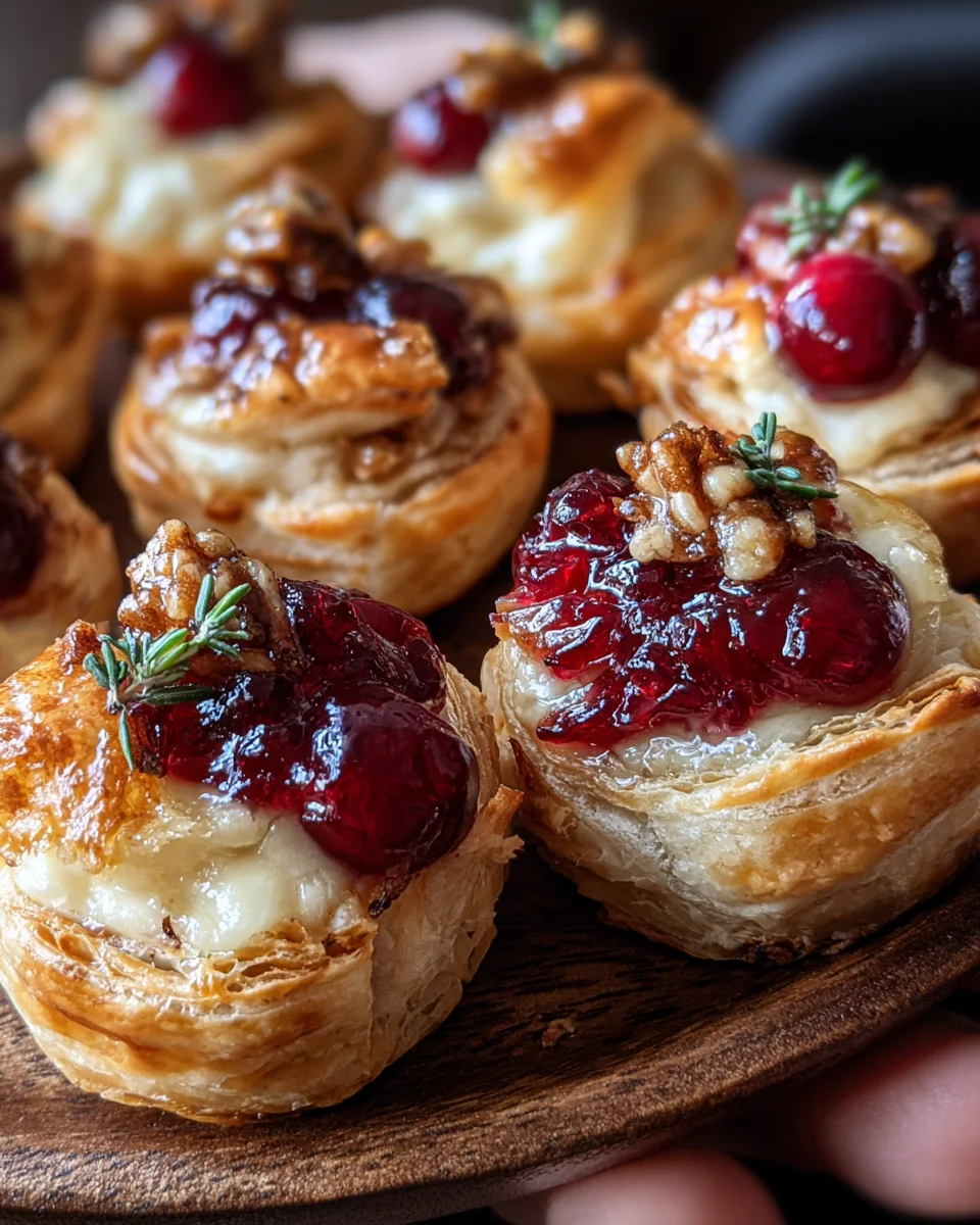 Baked Cranberry Brie Bites: Easy Holiday Appetizer Recipe