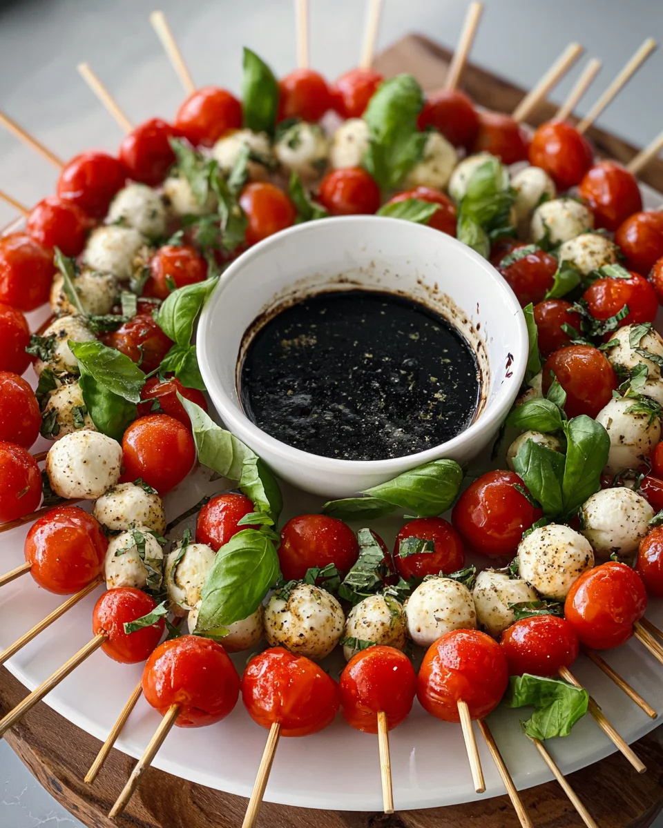 Delicious Christmas Caprese Wreath: Perfect Holiday Appetizer