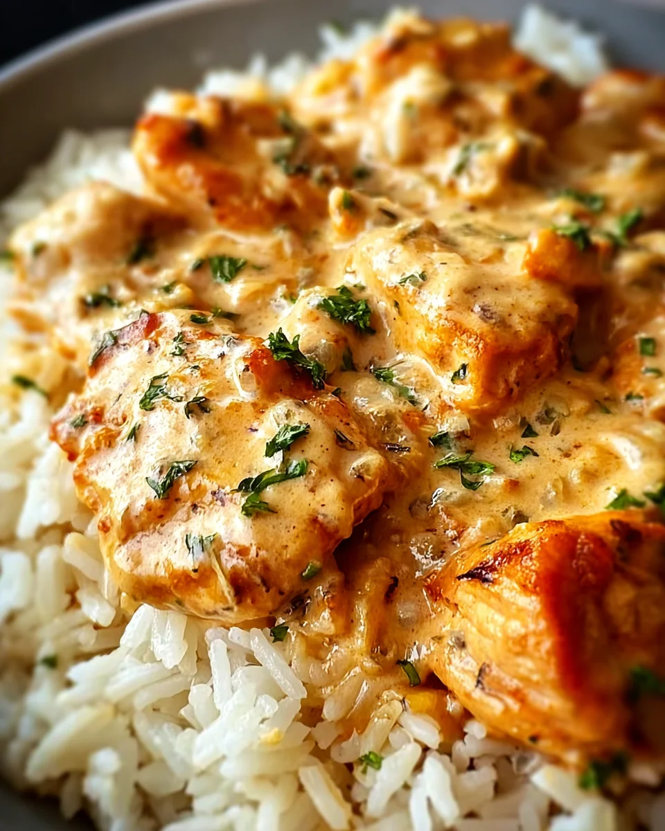 Creamy Smothered Chicken & Rice: Quick, Flavorful Meal
