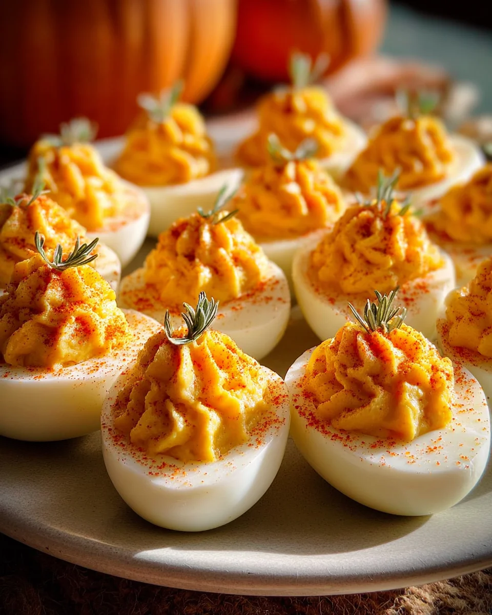 Pumpkin Patch Deviled Eggs: A Festive Fall Treat!