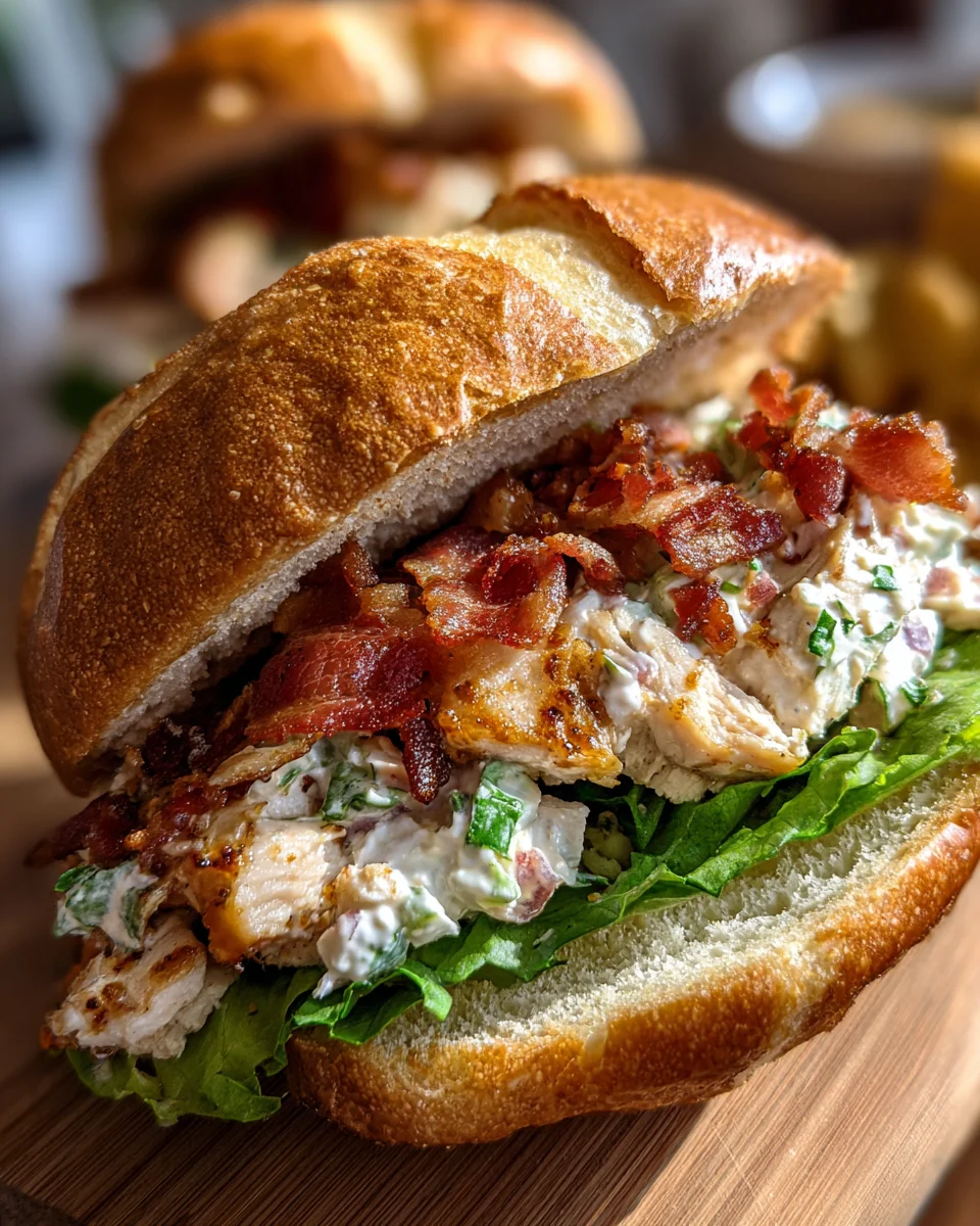 Best Chopped Chicken Beef Bacon Ranch Sandwich Recipe