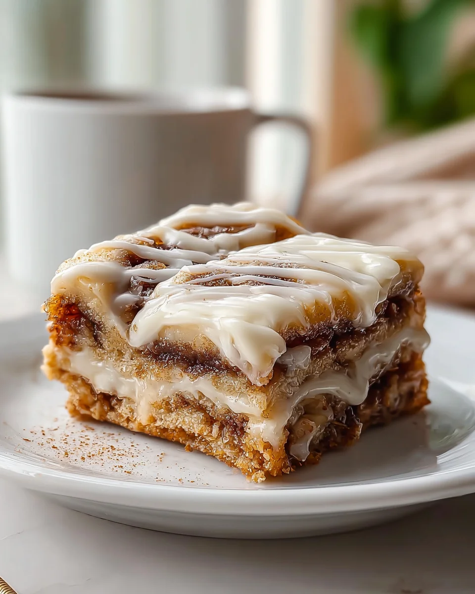 Cinnamon Roll Bliss Bars: Irresistible Dessert Delight!