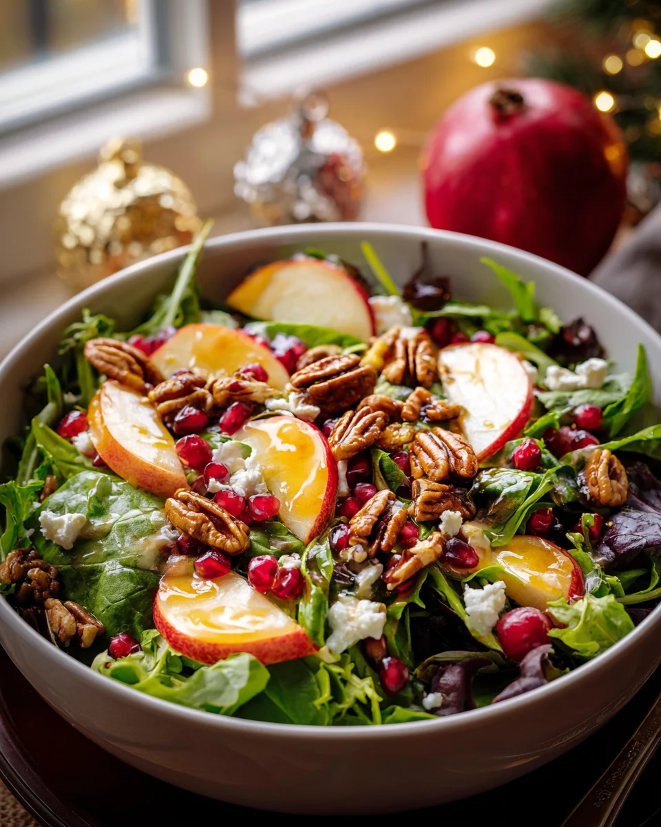 Festive Christmas Salad with Honey Mustard Dressing Recipe