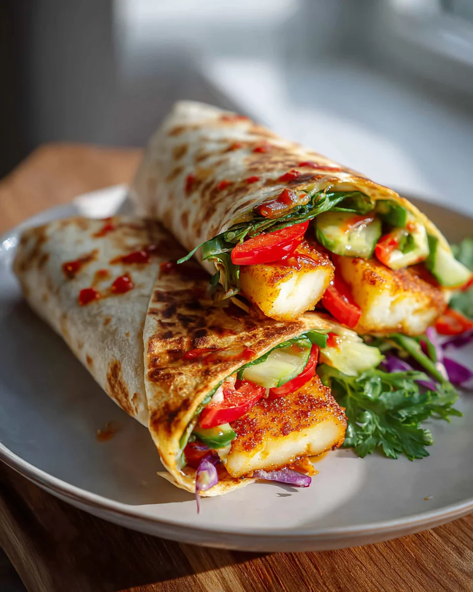 Easy Sweet Chili Halloumi Wraps for a Tasty Vegetarian Lunch