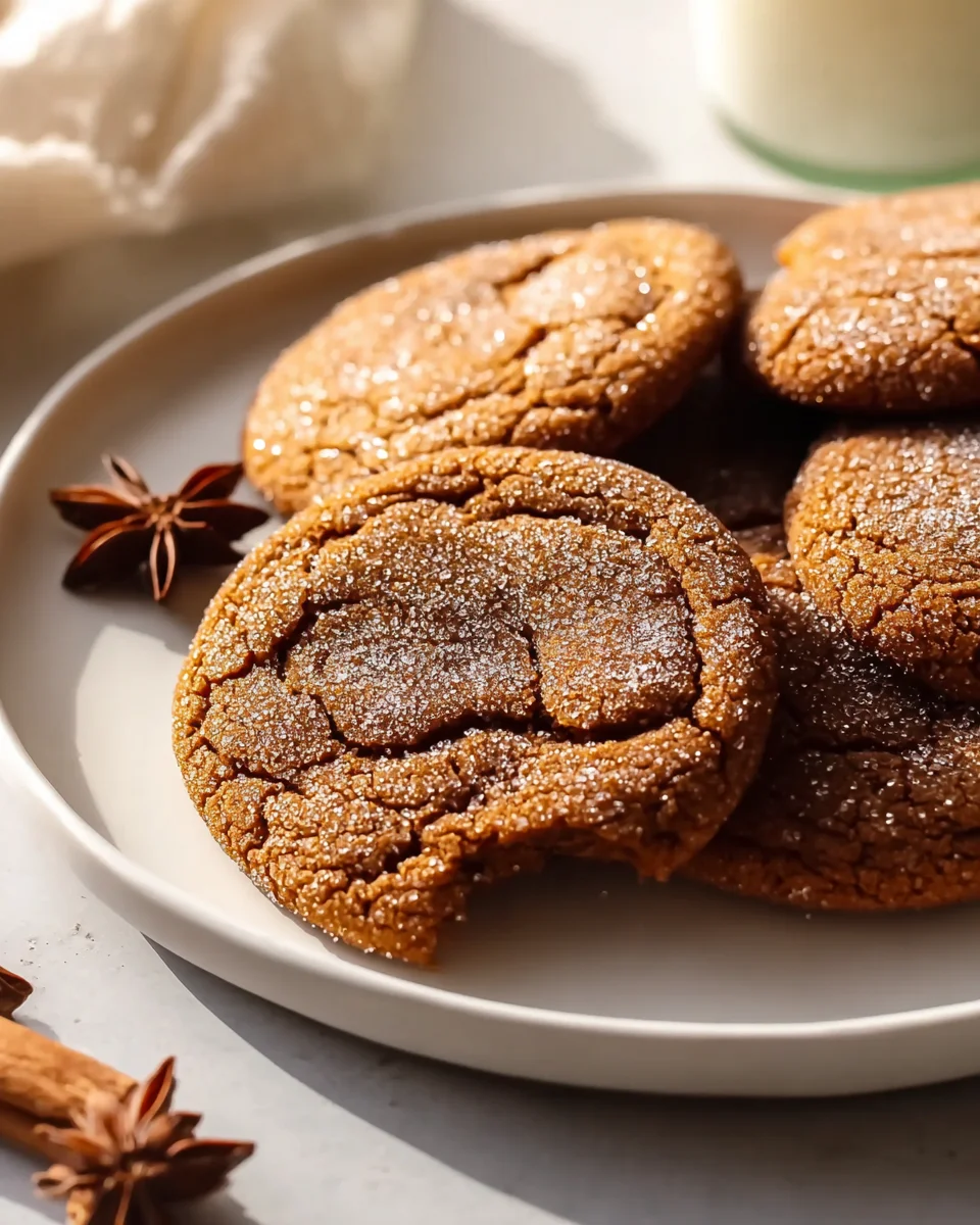 Delicious Chewy Chai Spiced Molasses Cookies Recipe