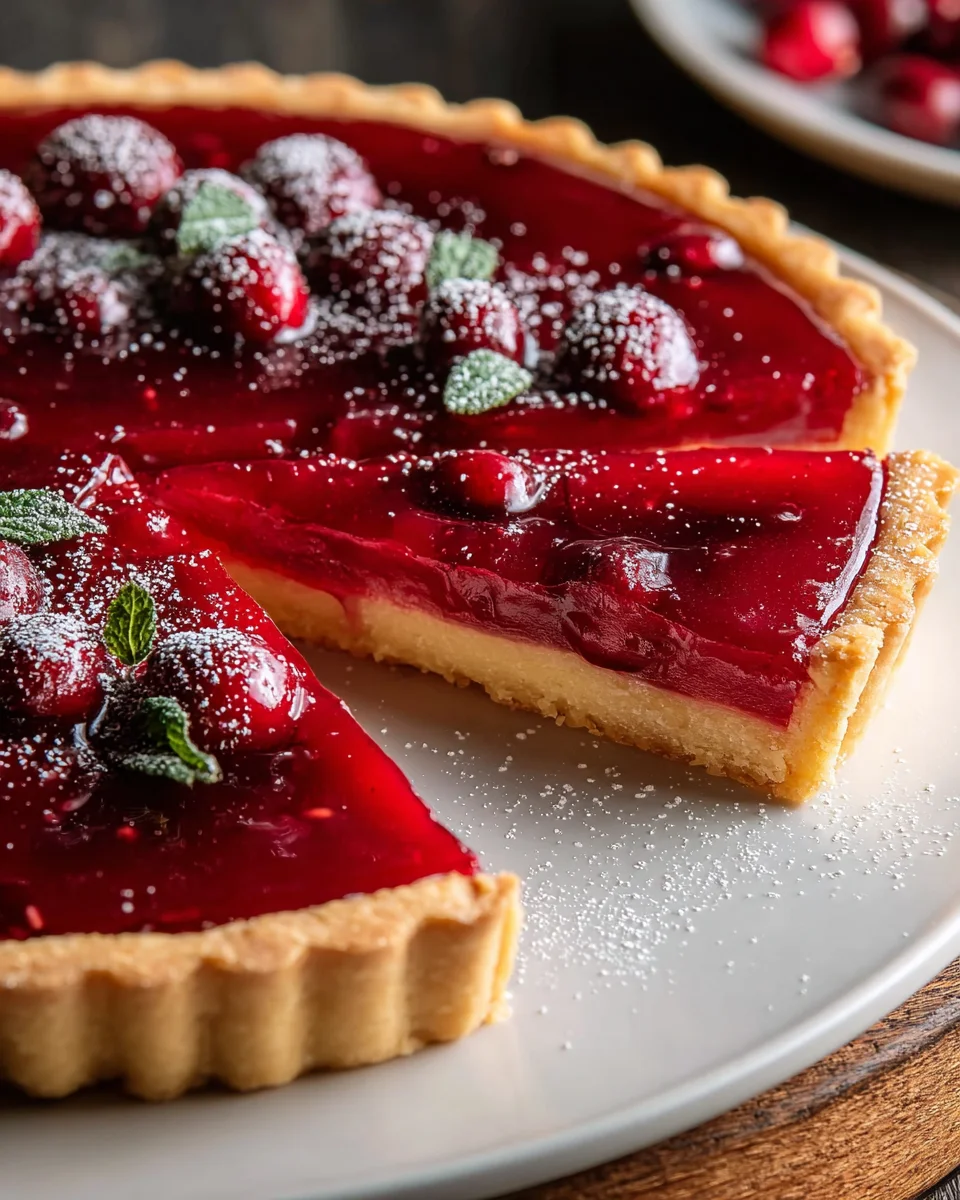 Irresistible Holiday Cranberry Curd Tart Recipe to Savor!