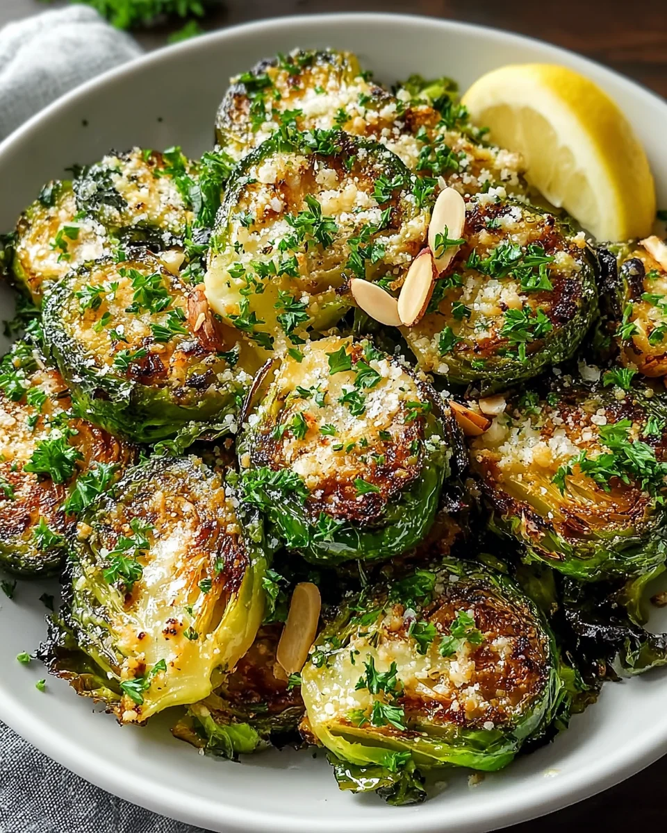 Garlic Butter Roasted Brussels Sprouts - Flavorful Side Dish