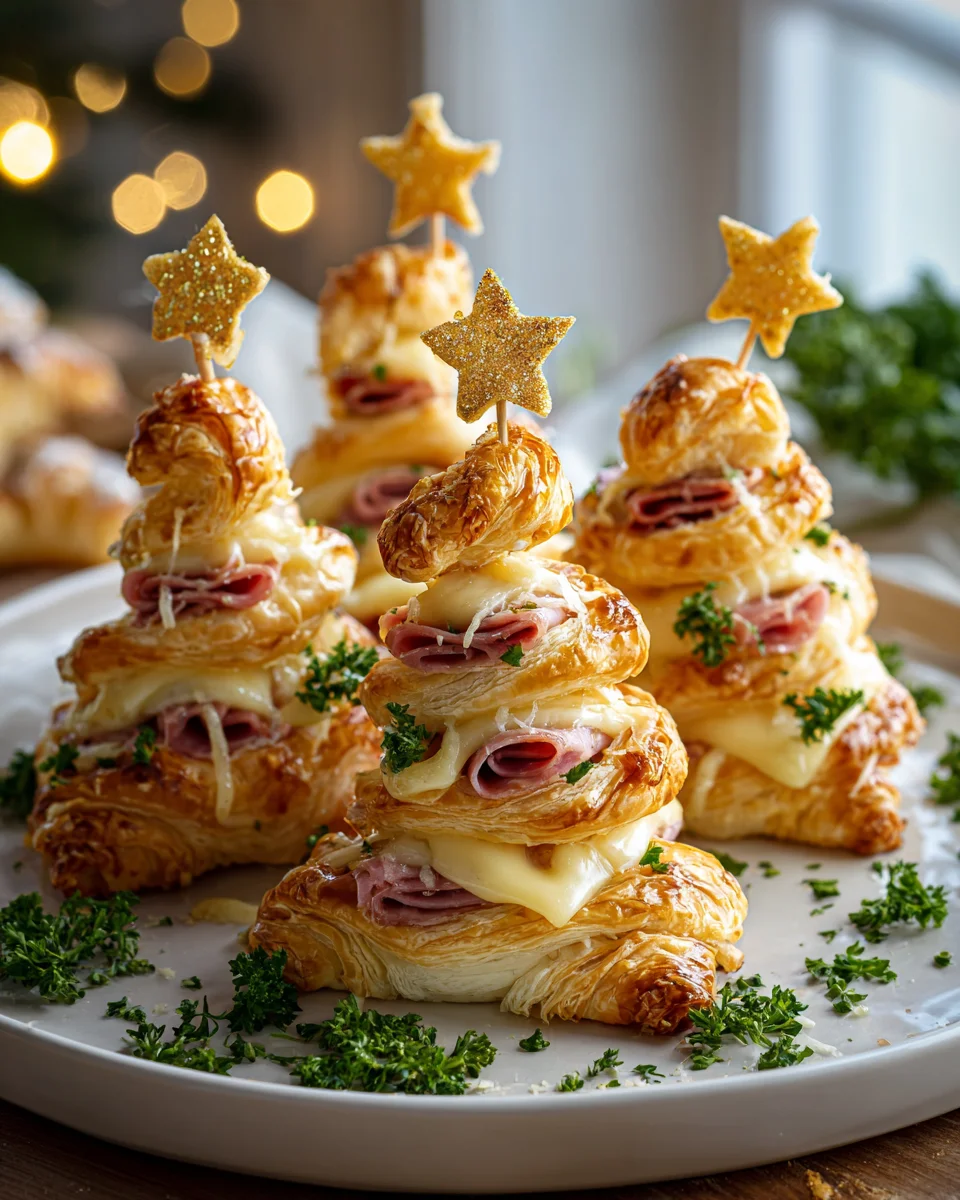 Beef Ham Cheese Puff Pastry Christmas Trees Recipe Delight