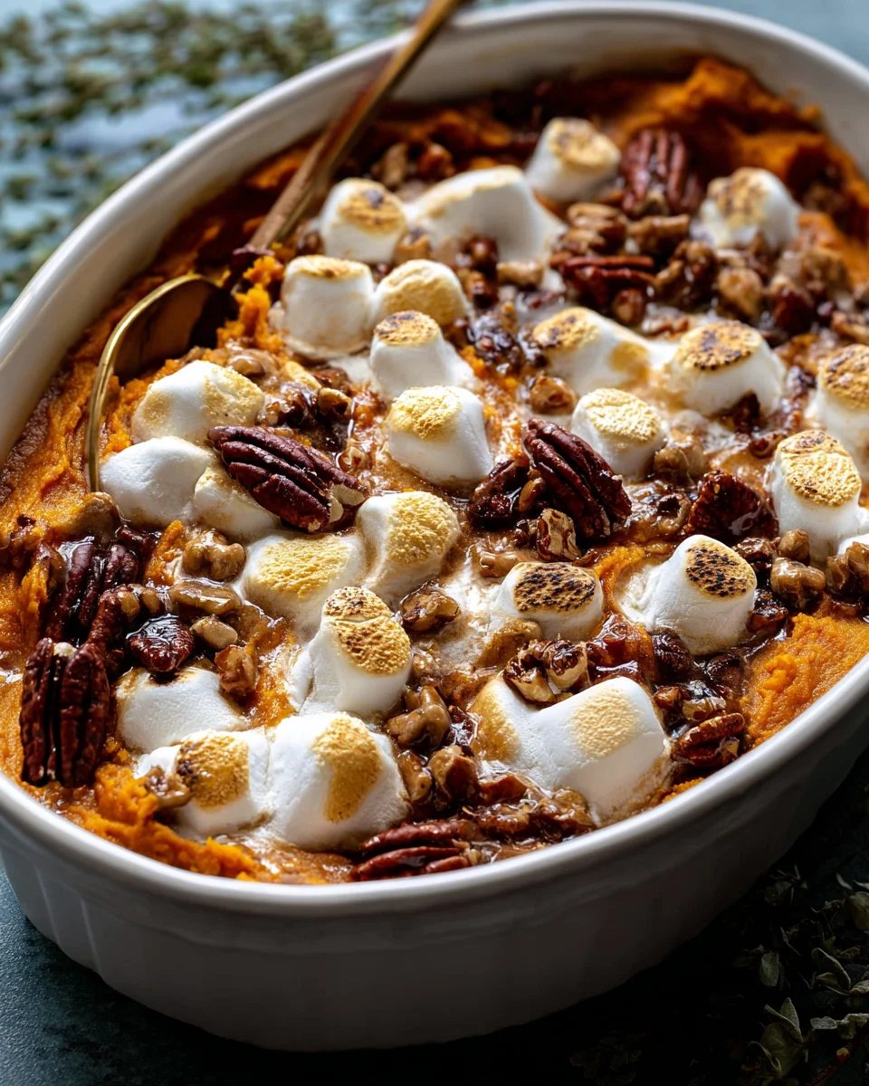 The Best Southern Maple Sweet Potato Casserole Recipe!