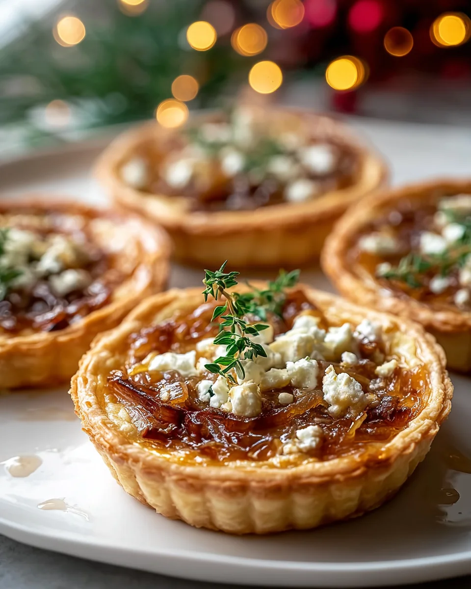 Caramelized Onion & Goat Cheese Tarts: Elegant Holiday Bites