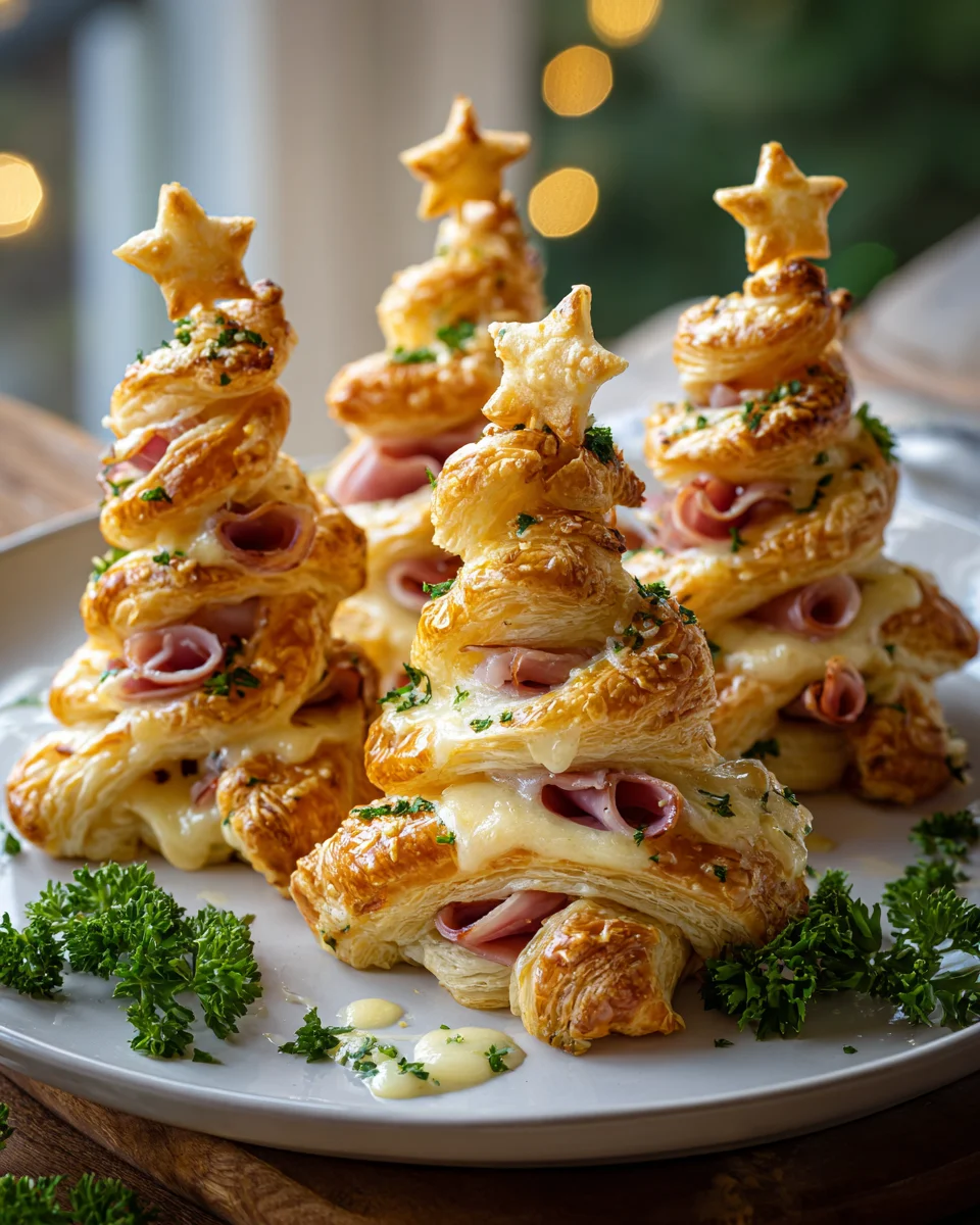 Beef Ham Cheese Puff Pastry Christmas Trees Recipe Delight