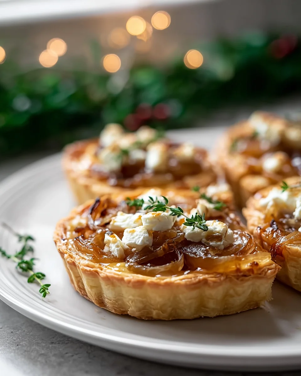 Caramelized Onion & Goat Cheese Tarts: Elegant Holiday Bites