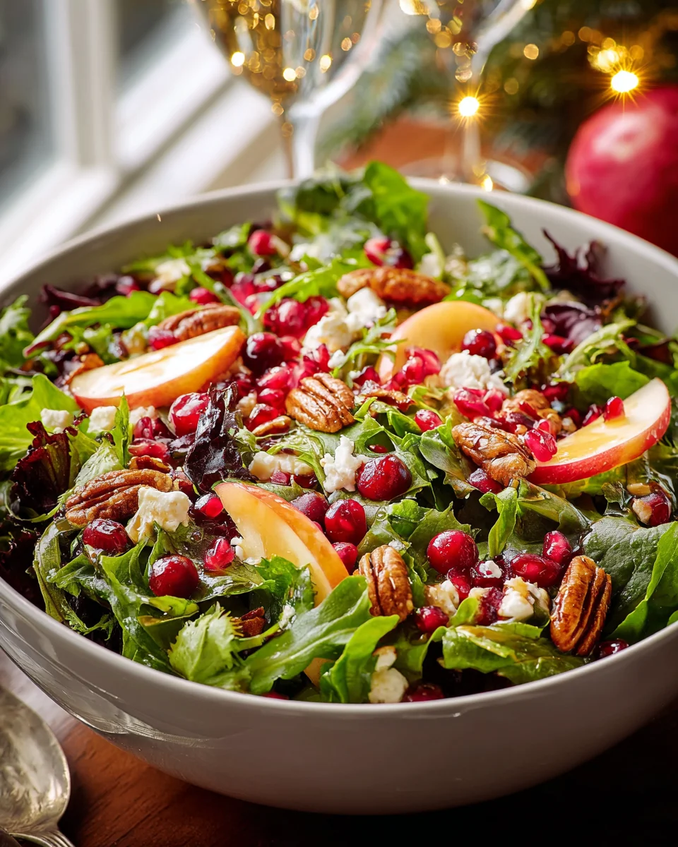 Festive Christmas Salad with Honey Mustard Dressing Recipe