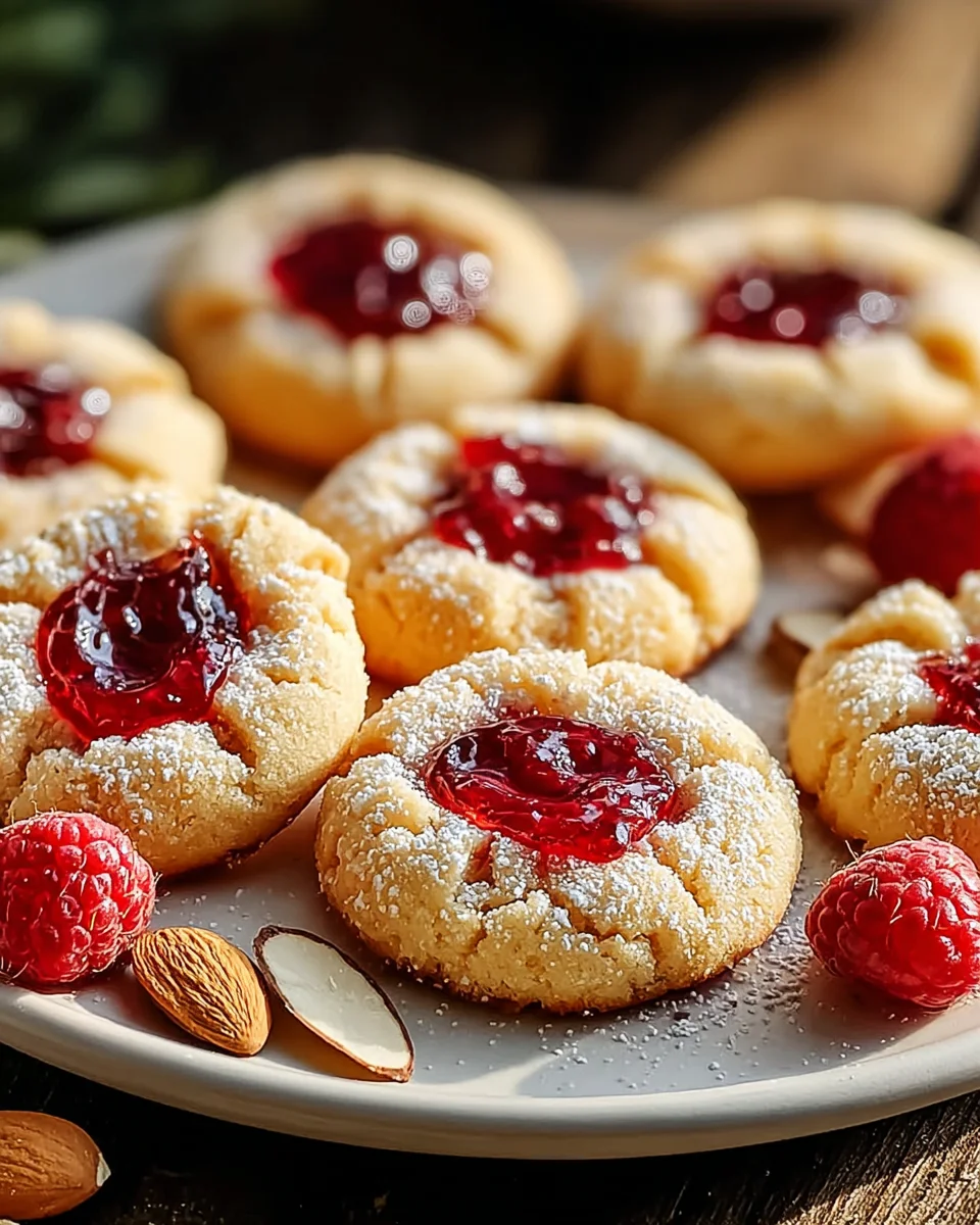 Delicious Raspberry Almond Thumbprint Cookies Recipe Made Easy