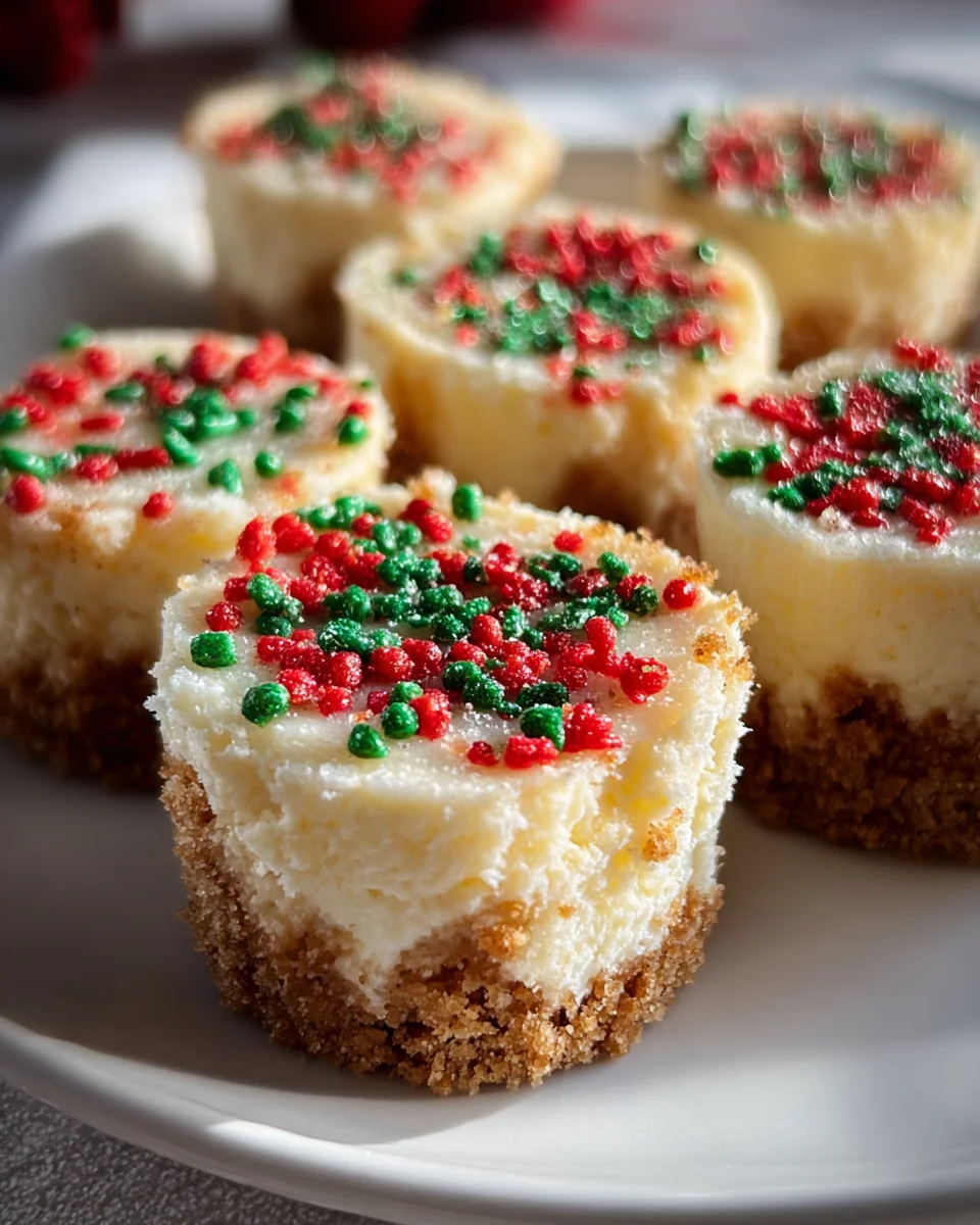 Mini Christmas Cheesecakes: Festive & Easy Dessert!