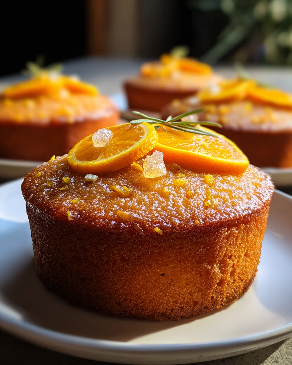 Delicious Orange Honey Cakes with Gin Extract for Everyone!