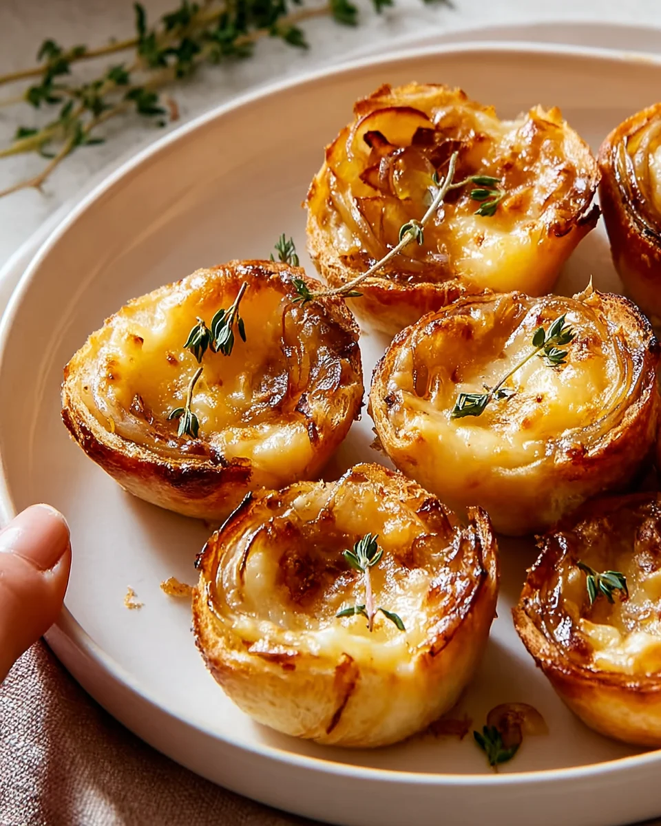 Delicious French Onion Soup Bites: Savory Appetizer Treats