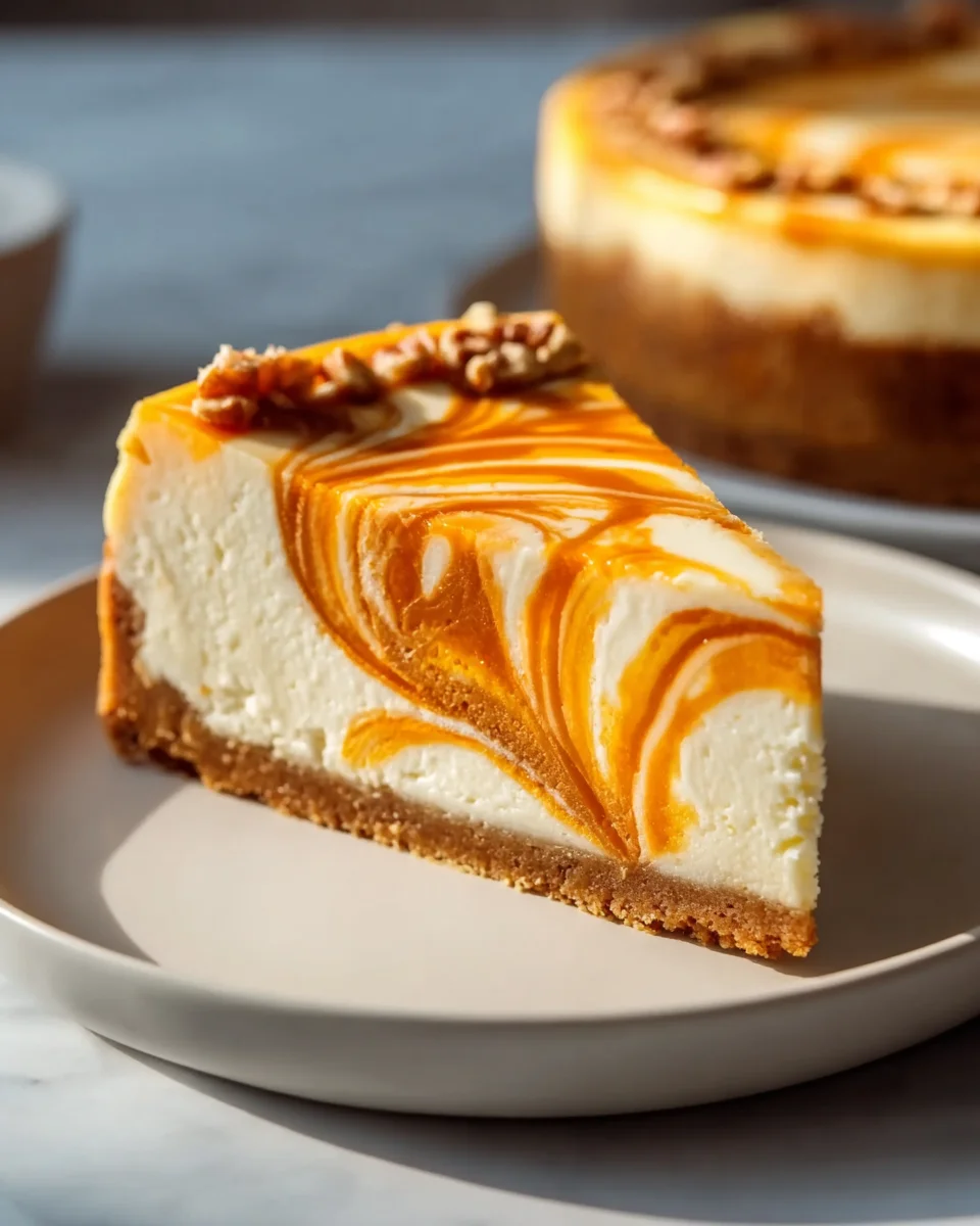 Easy Pumpkin Swirl Cheesecake Recipe: Fall's Perfect Dessert